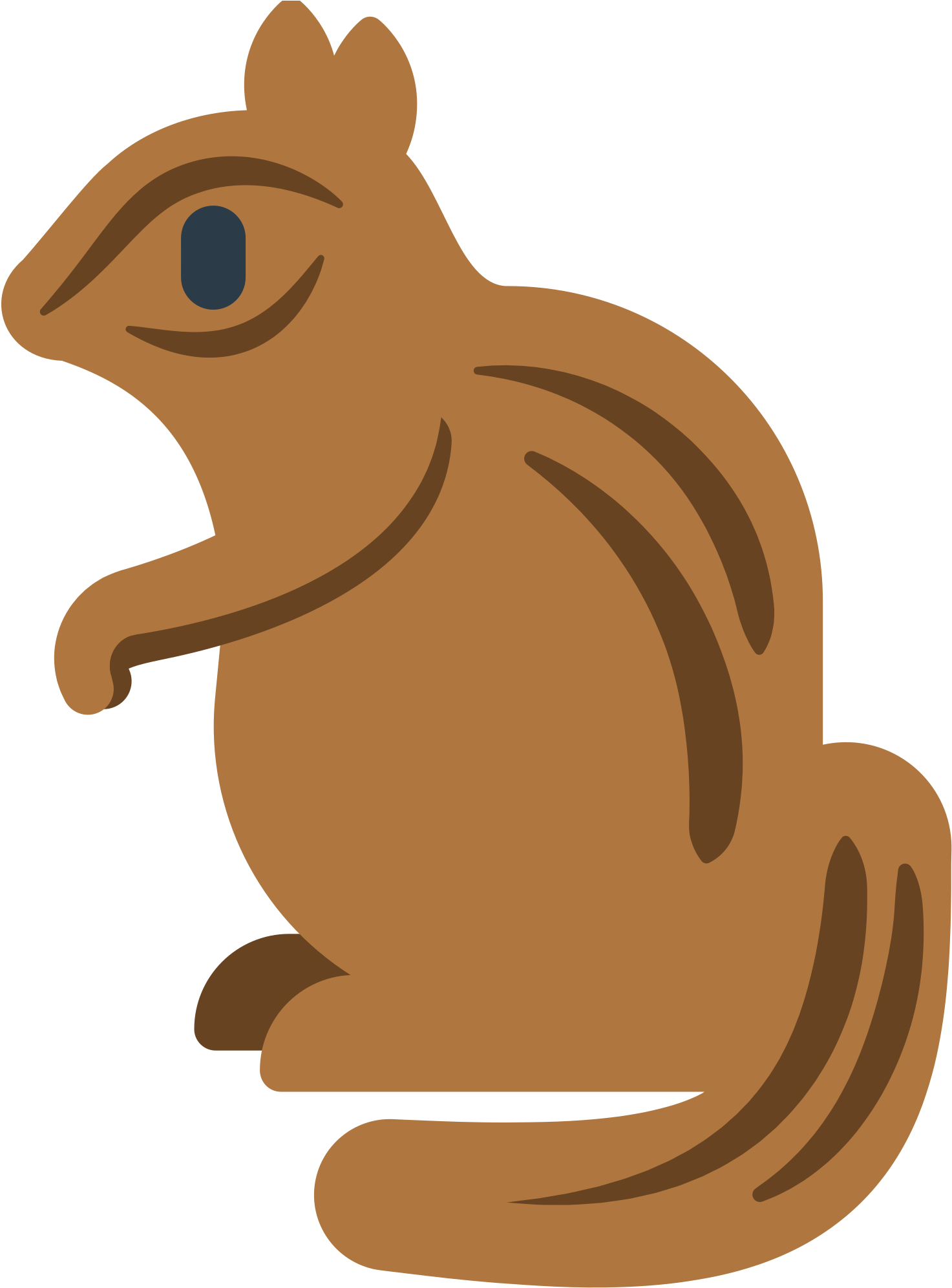 Chipmunk Animal Cliparts 13, Buy Clip Art - Squirrel Emoji Png (2000x2000)