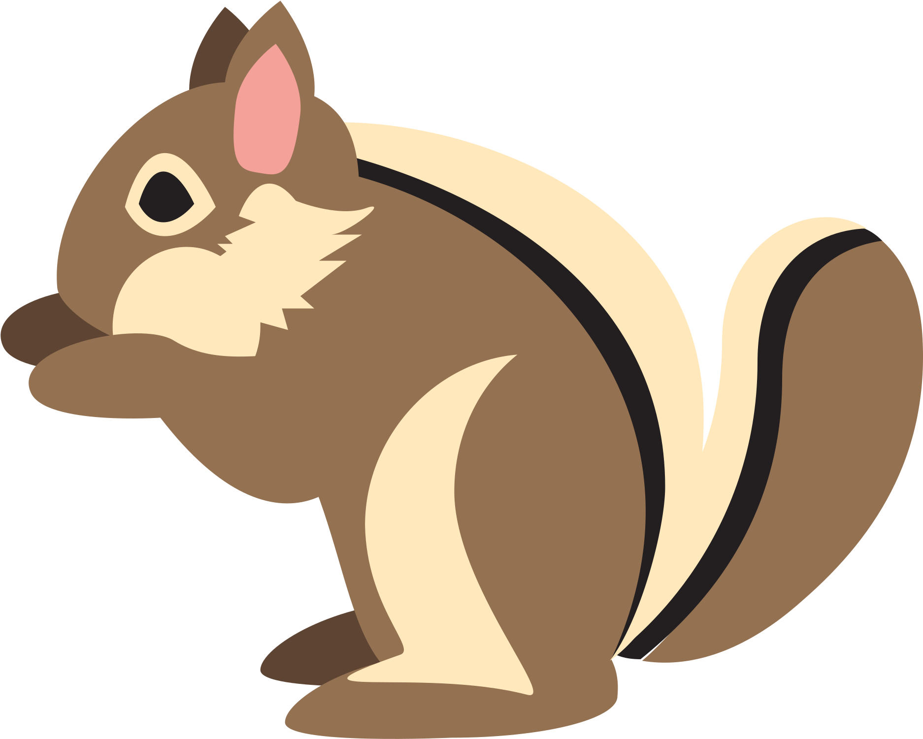 Chipmunk Animal Cliparts 9, - Emoji Ardilla Png (2000x2000)