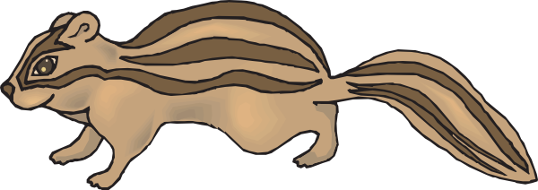 Tiny Chipmunk - Chipmunk Clipart (600x212)