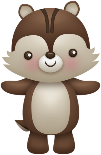 Chipmunk - Baby Chipmunk Clipart (327x500)