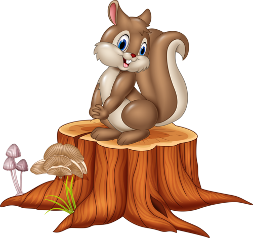 Ecureuil - Chipmunk Cartoon (500x472)