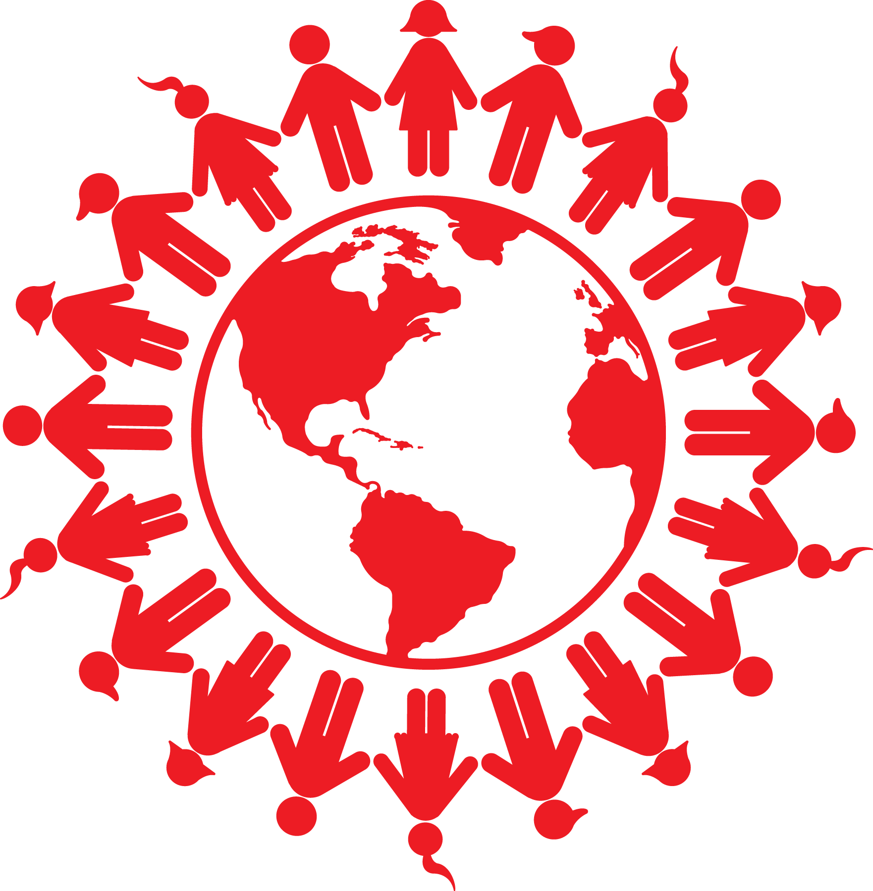 Holding Hands 1 Red Rgb - Holding Hands Circle Png (1762x1800)