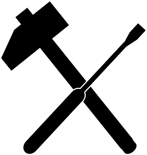 Hammer And Screwdriver Icon - Hammer And Screwdriver Icon (512x540)