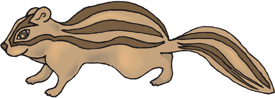 Cartoon, Chipmunk, Art, Forest, Animal - Chipmunk Clipart (960x480)
