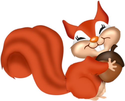 Ecureuils - Animales De Zoologico Png Caricatura (530x502)