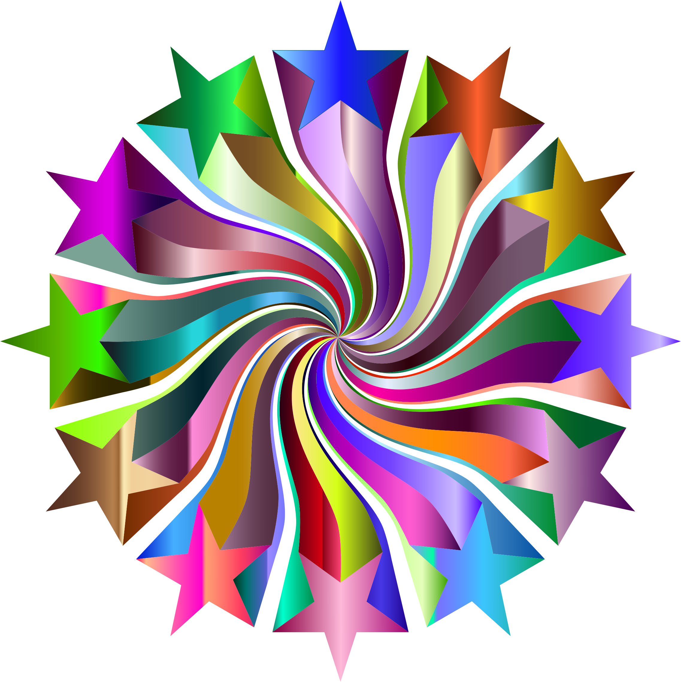 This Free Icons Png Design Of Prismatic Starburst Vortex - Illustration (2274x2276)