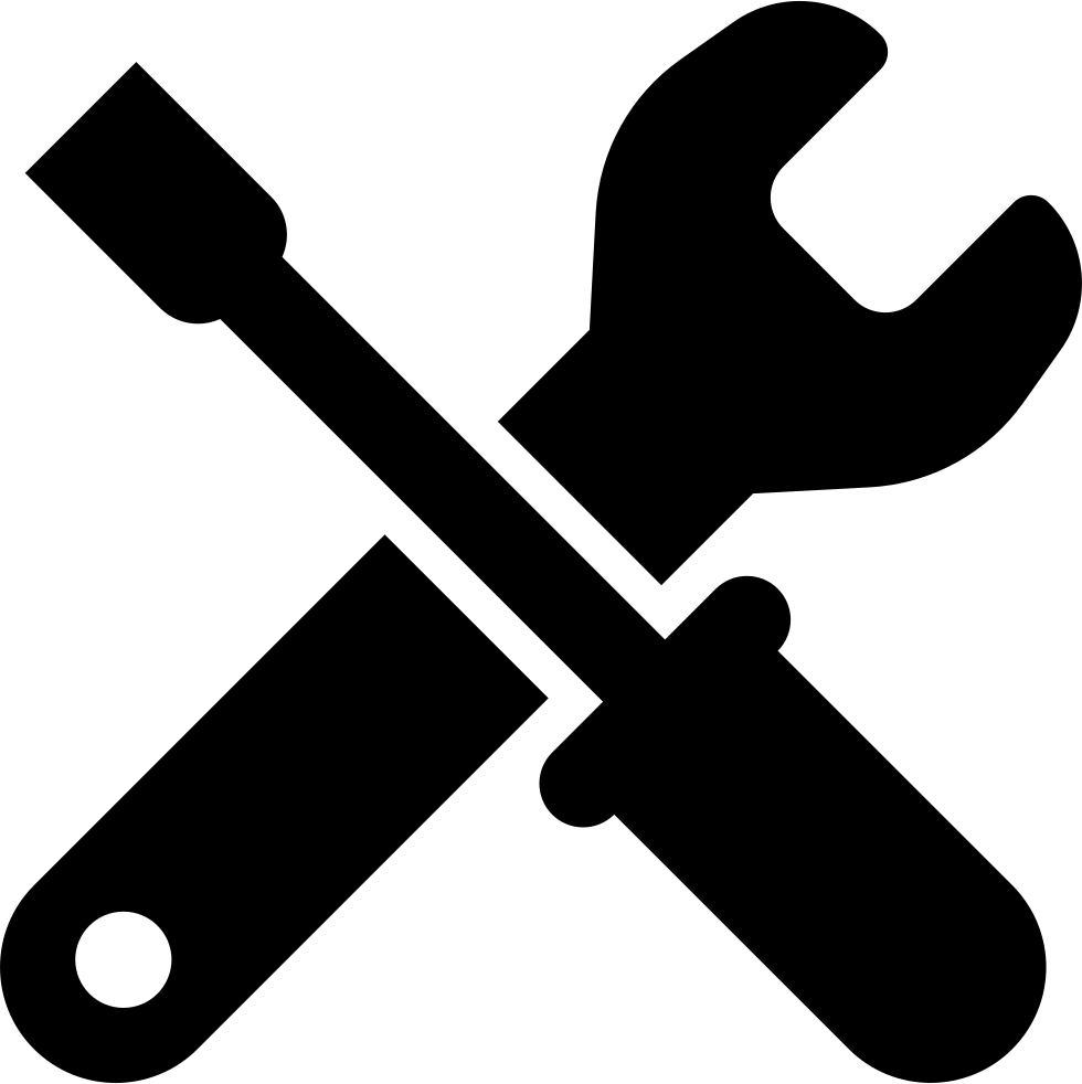 Wrench And Screwdriver Crossed Vector - Screwdriver And Wrench Vector (980x982)