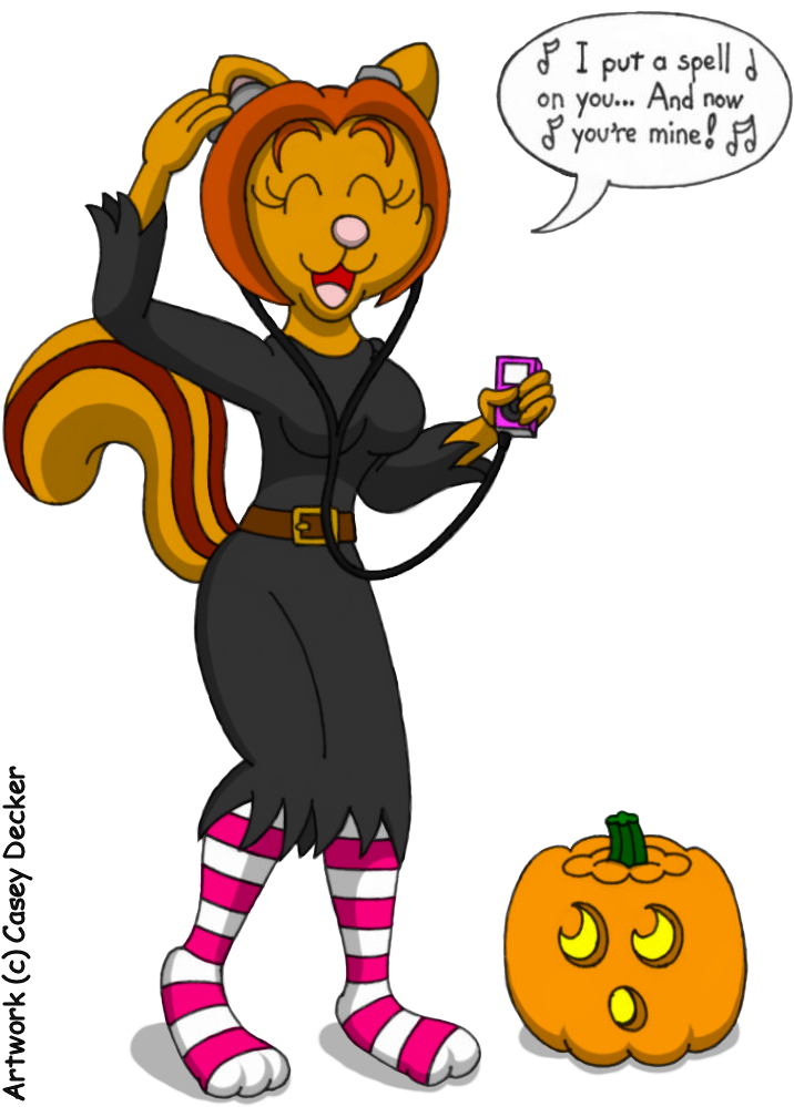 Halloween Music By Caseydecker - Cartoon (725x1000)