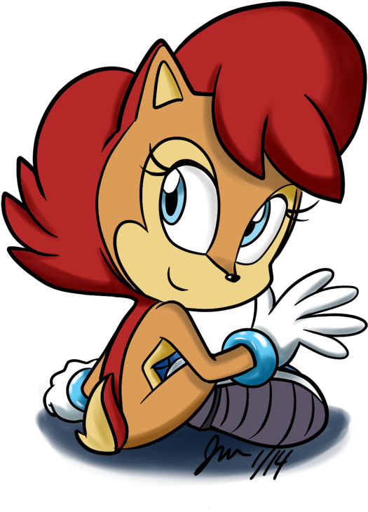 Chipmunk Stripe By Scruffytoto - Sally Acorn Red Stripe (700x799)