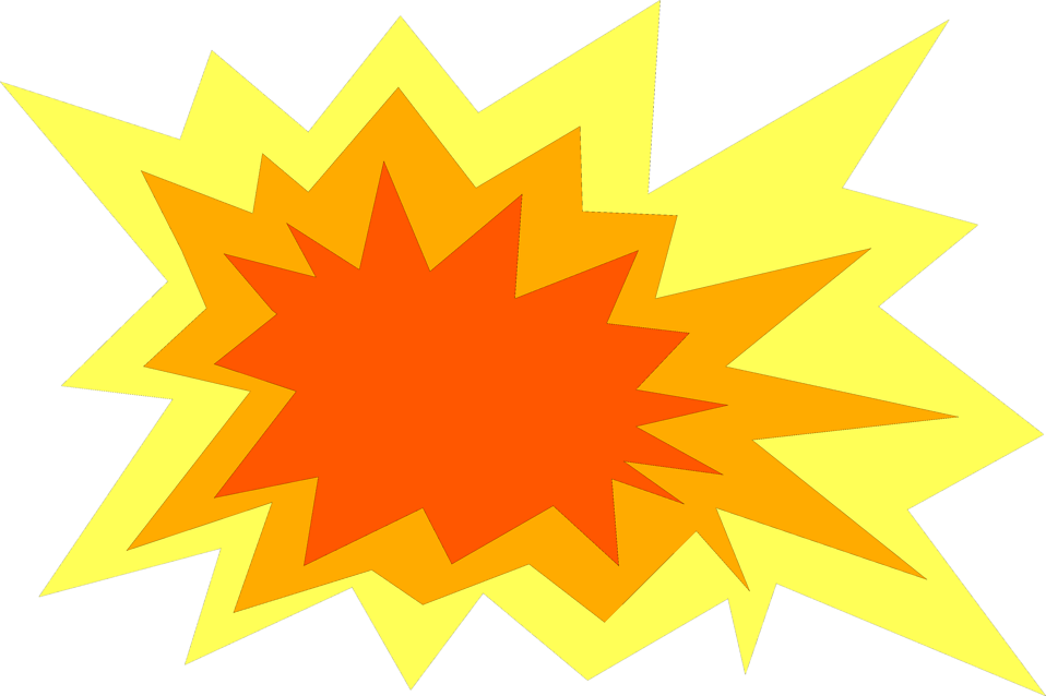 Star Burst In Shades Of Yellow Orange And Green Clipart - Illustration (958x638)