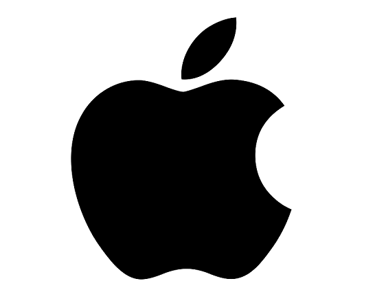 Apple Logo - Apple Logo Black And White (801x440)