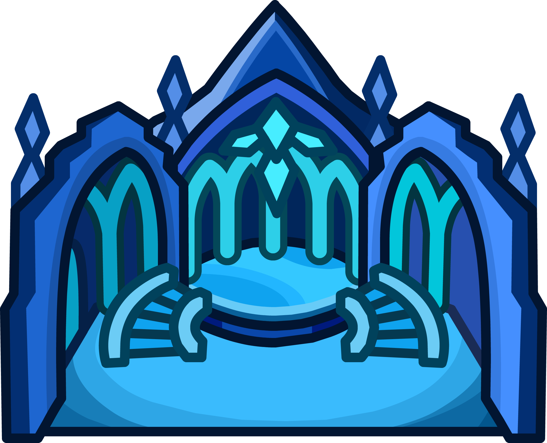 Ice Palace Igloo - Club Penguin Ice Palace (2300x1864)