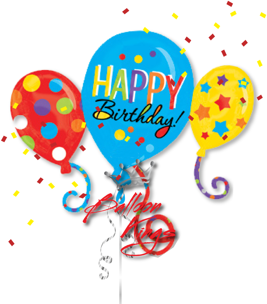 Happy Birthday Balloons Cluster - Happy Birthday Balloons (1280x1280)