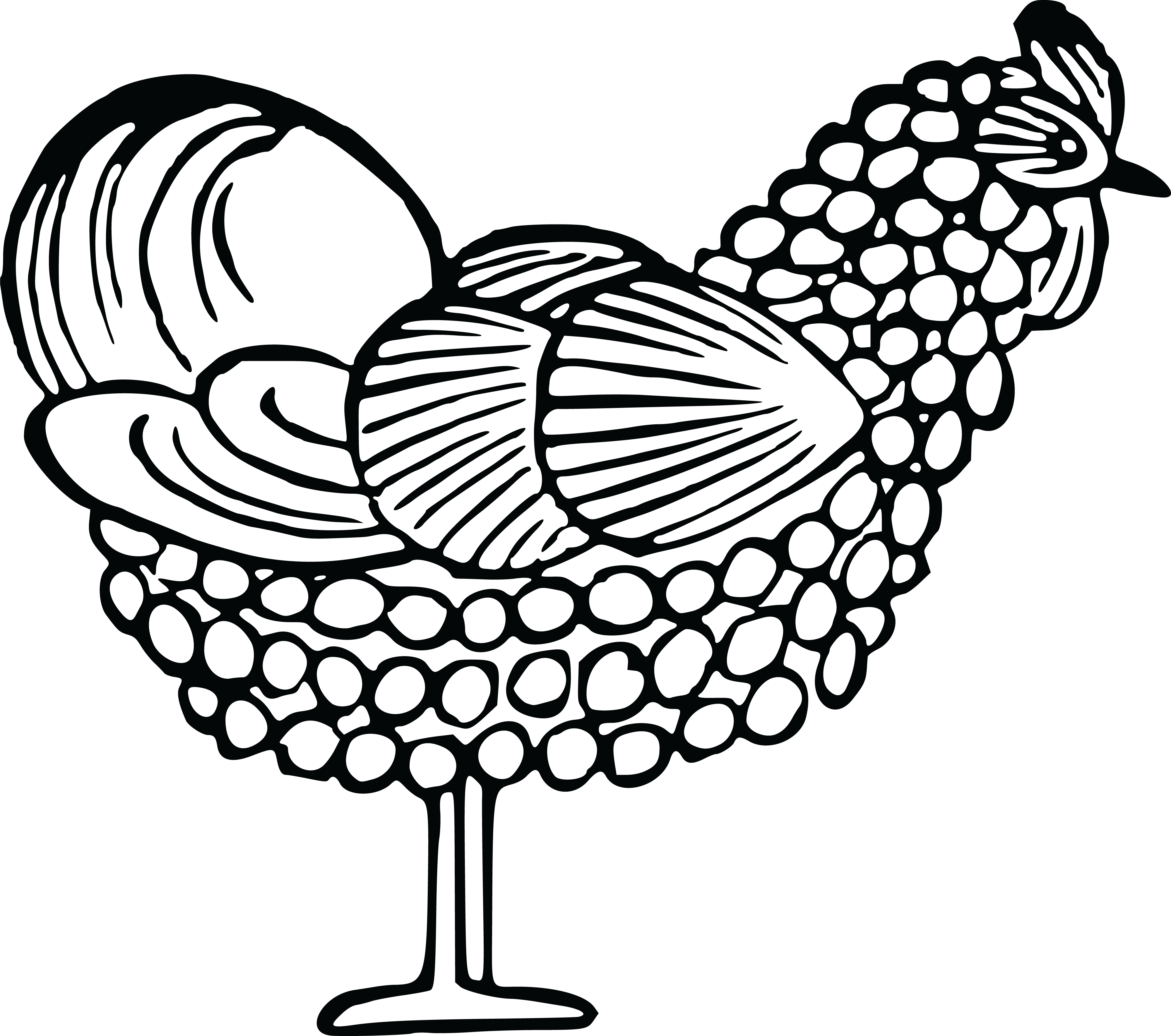 Free Clipart Of A Chicken - Chicken (4000x3540)