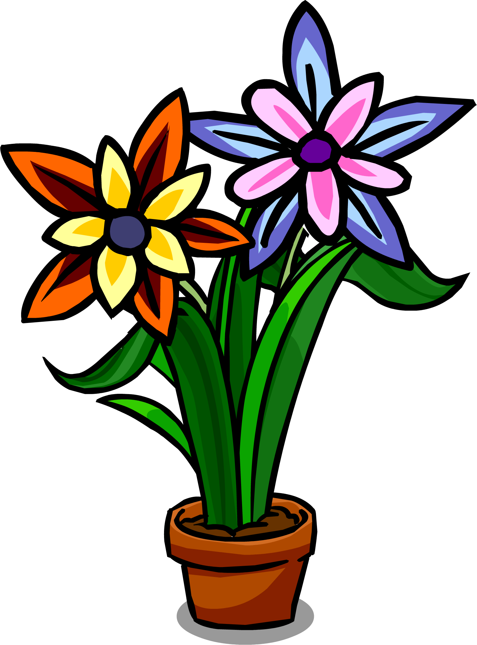 Sunset Flowers - Club Penguin Flowers (1541x2085)