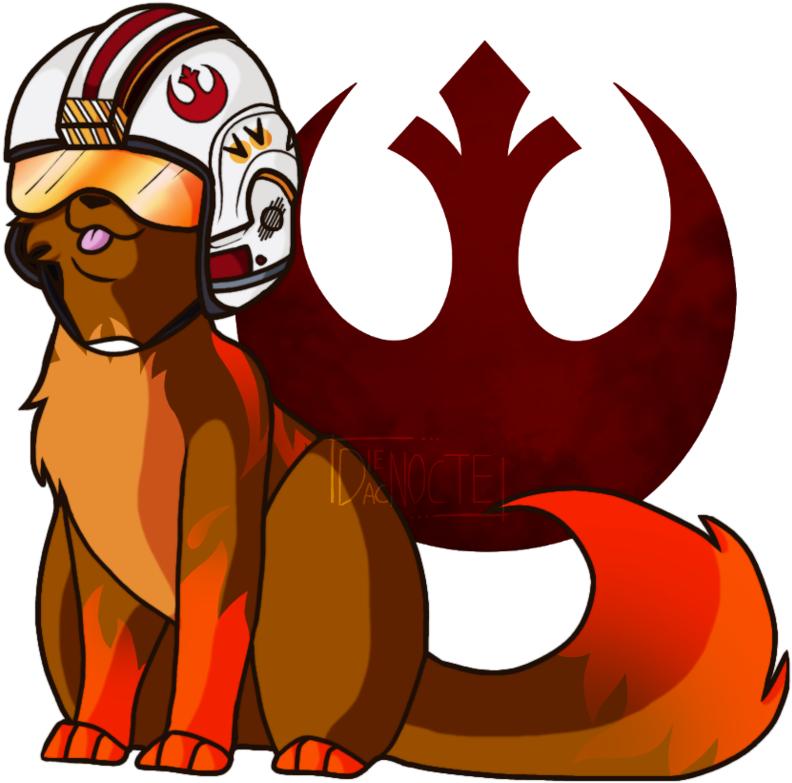 [fursona] X Wing Pilot By Dieacnocte - Rebel Alliance Symbol (940x849)