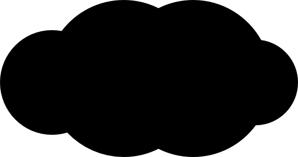 Dark Clouds Clipart - Black Circle Transàrent (600x317)