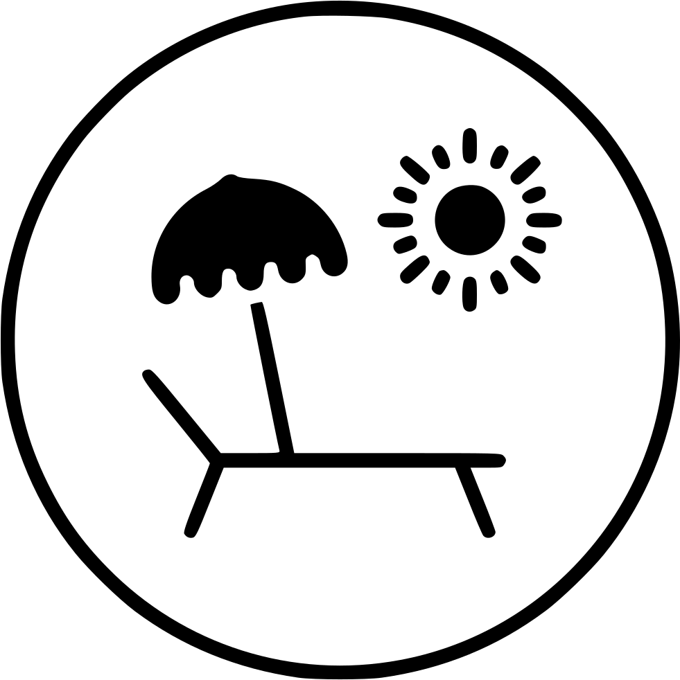 Chilling Chill Pool Side Swimming Umbrella Summer Comments - Chill Icon (981x982)