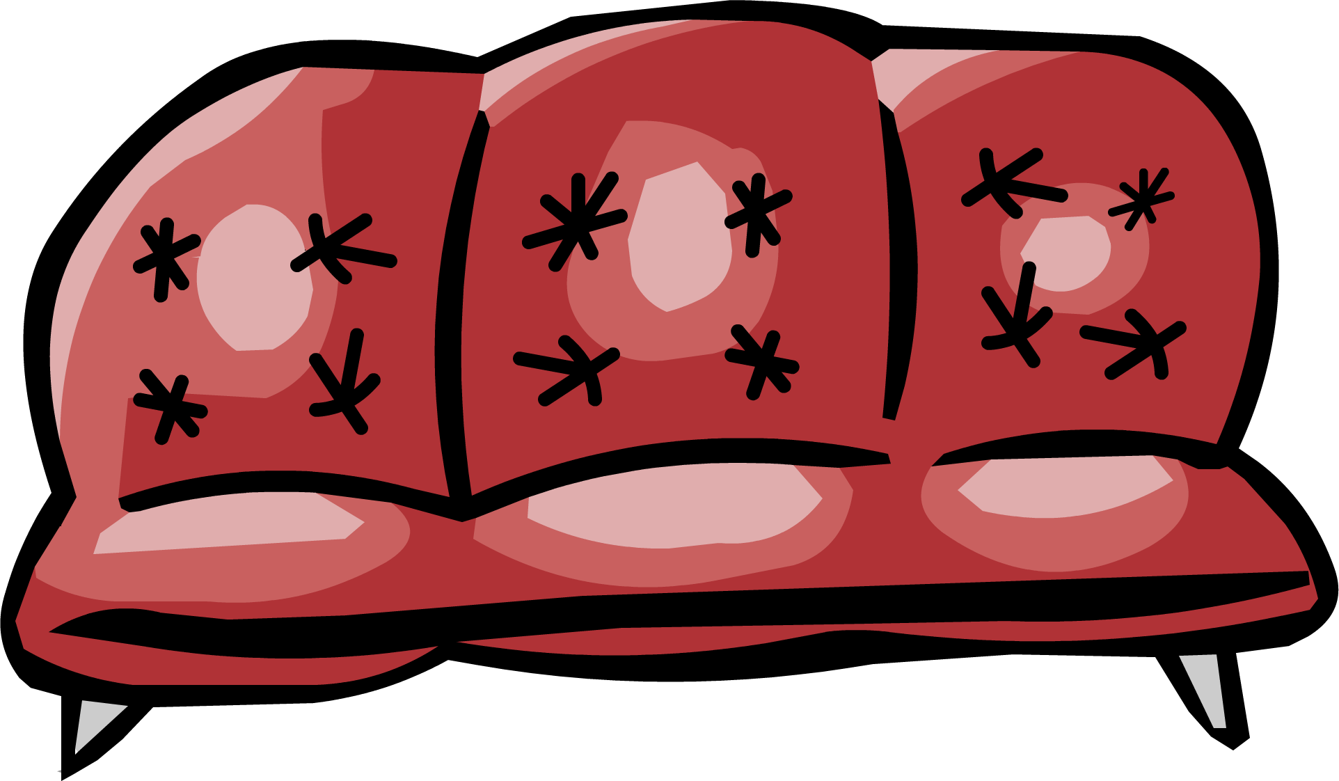 Club Penguin Igloo Couch Table Clip Art - Club Penguin Igloo Couch Table Clip Art (1924x1122)