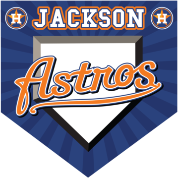16″ X 16″ Home Plate Pennant Astros - 16″ X 16″ Home Plate Pennant Astros (375x375)