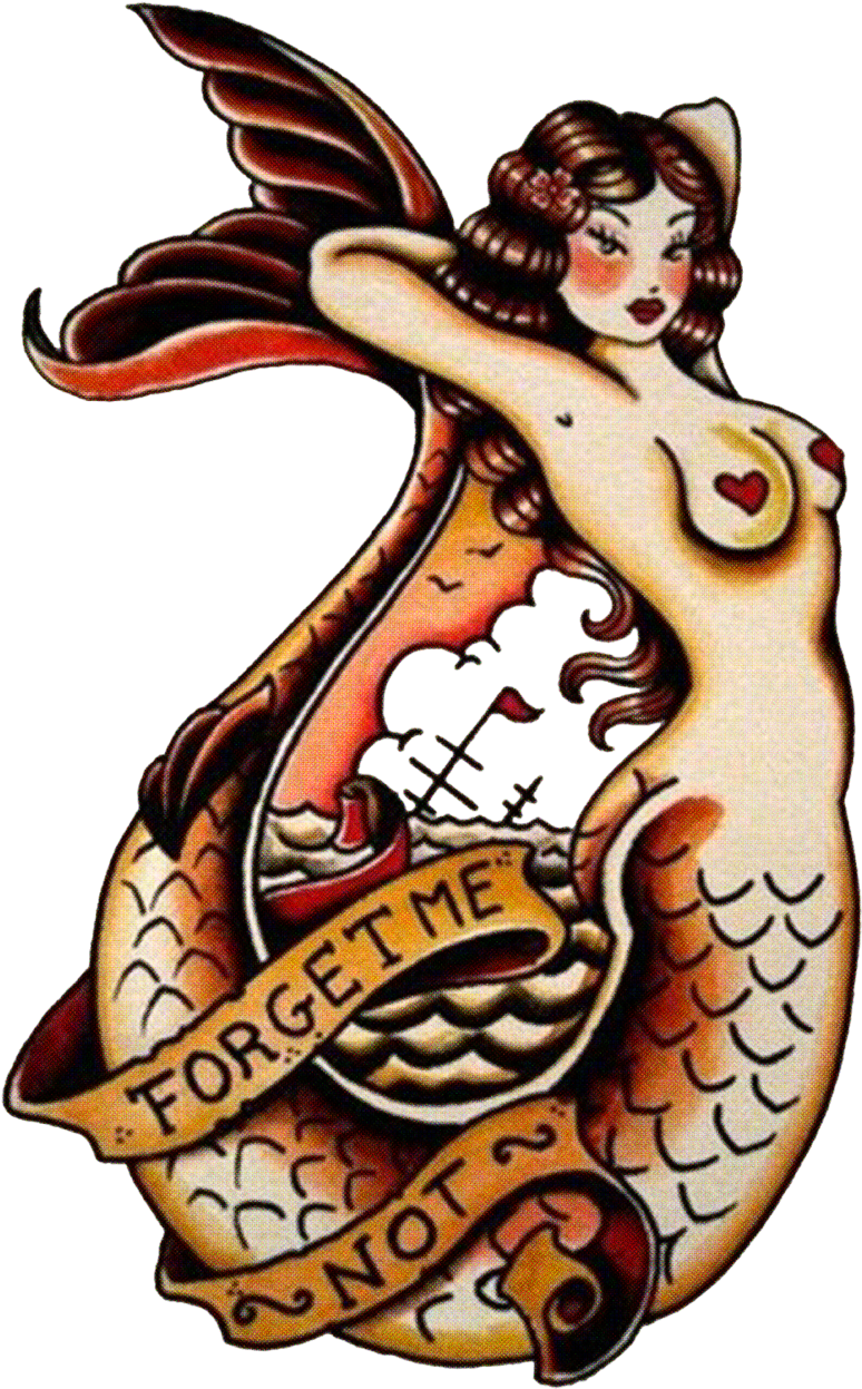 Sailor Jerry Mermaid Tattoo (950x1280)