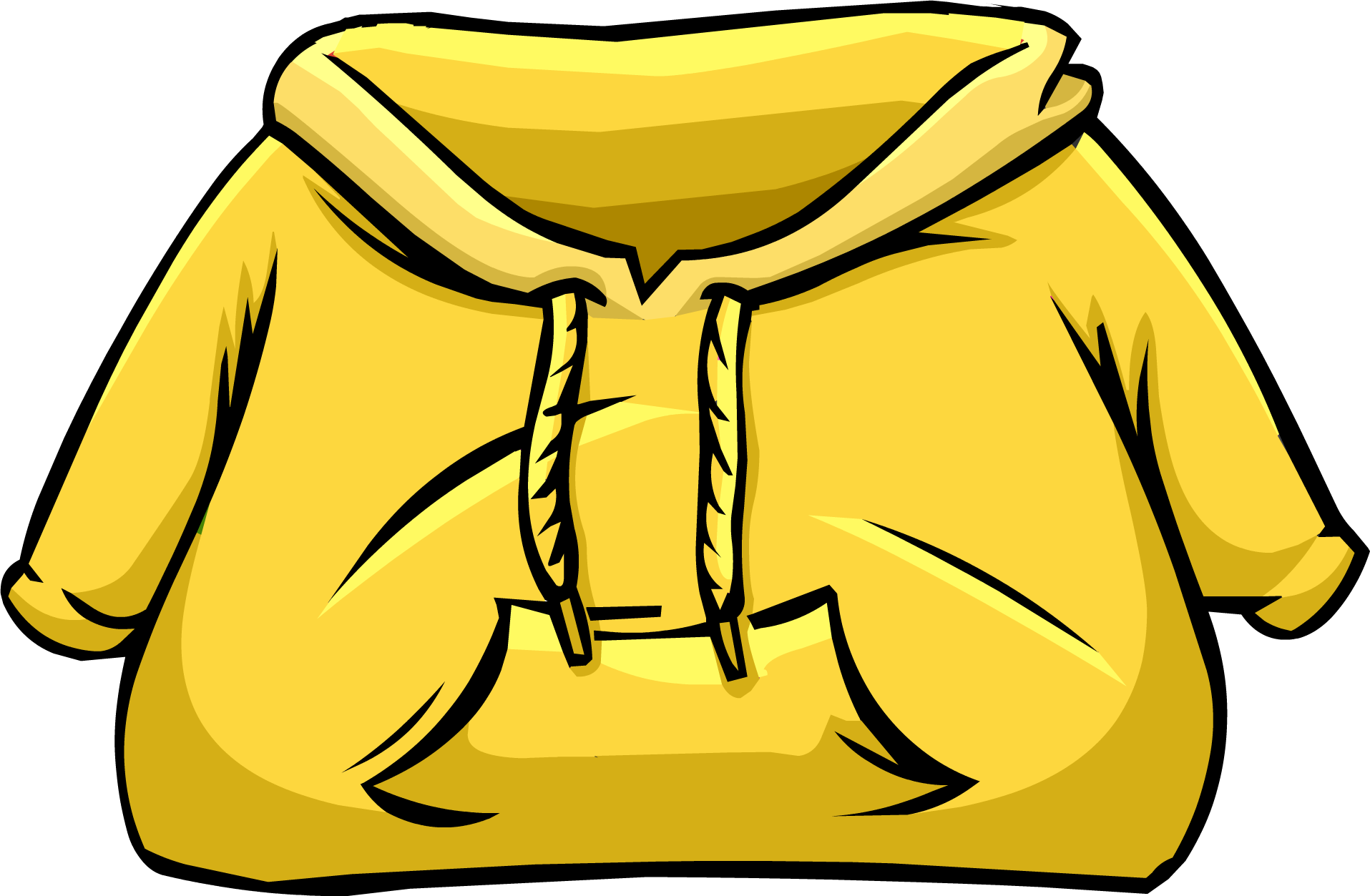 Yellow Hoodie - Club Penguin Yellow Shirt (1915x1253)
