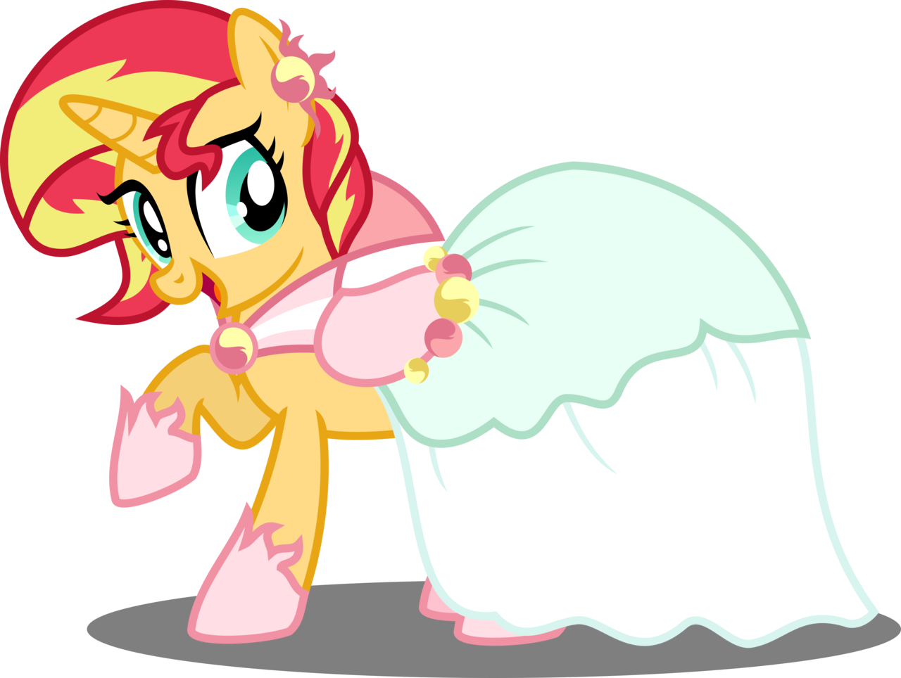 Absurd Res, Artist - My Little Pony Sunset Shimmer Gala Dress (1280x964)