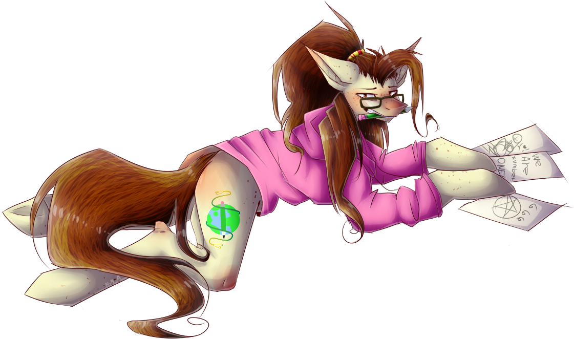 Professorblood2004, Art Trade, Blushing, Cutie Mark, - Cartoon (1170x690)