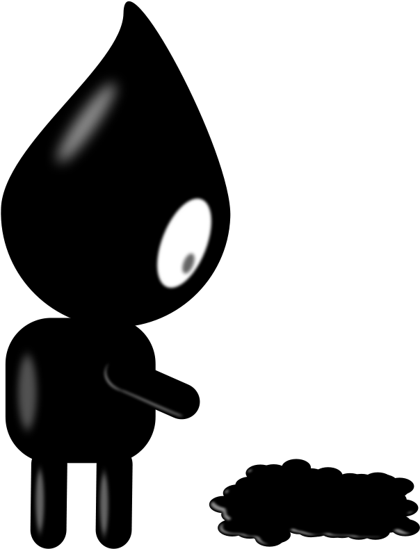 Black, Ink, Puke, Sick, Splat, Stomach, Vomit - Black Ink Clipart (800x1047)