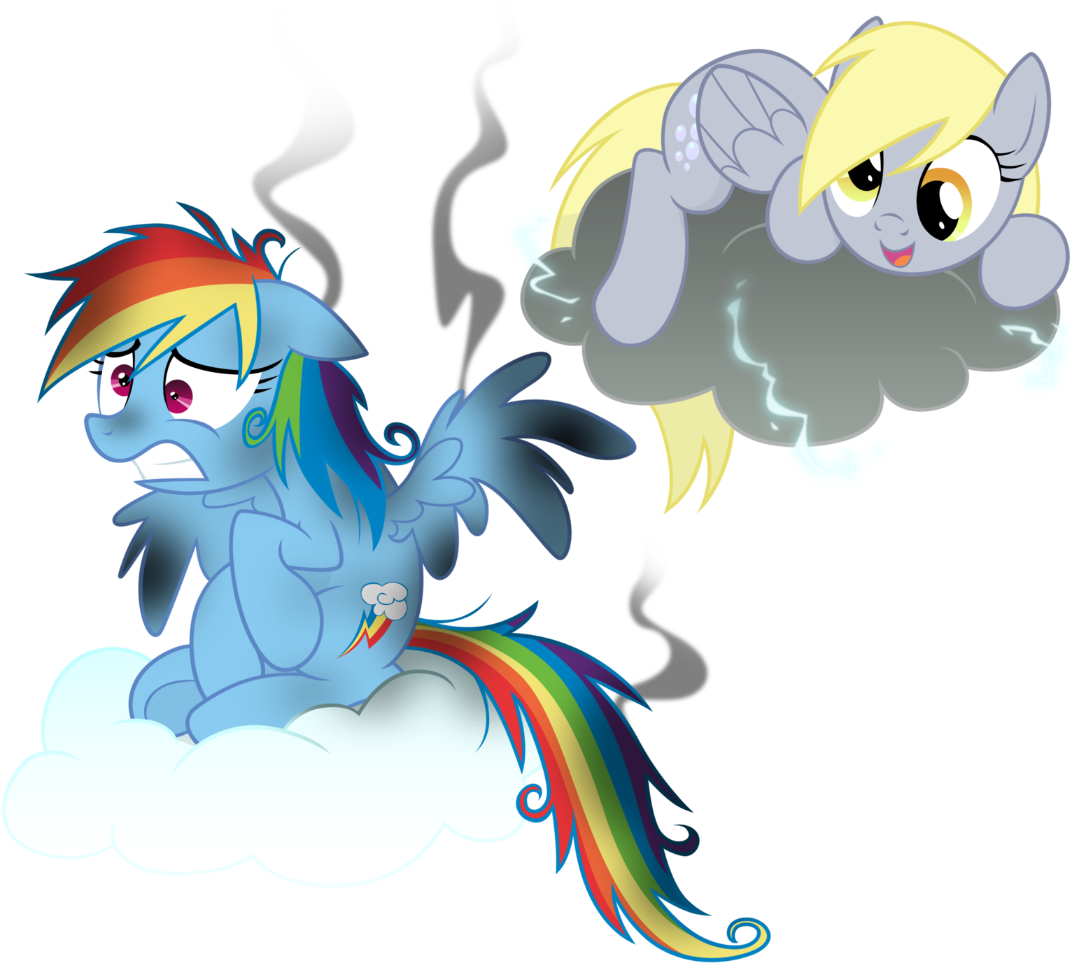 Rainbow Dash Derpy Hooves Twilight Sparkle Princess - Derpy Hooves And Rainbow Dash (1600x1486)