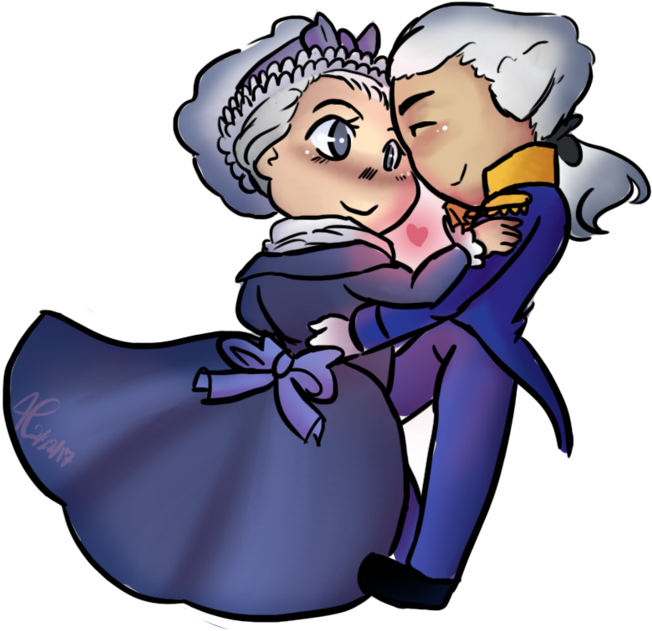 George And Martha Washington By Allisonmichellecoon - Martha And George Washington Cartoon (1024x663)