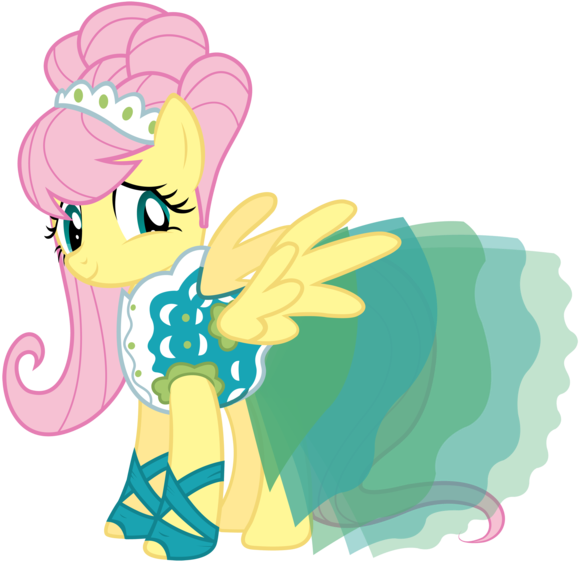 Free Pony Art For You Fluttershy Version Of The Baby - Mlp Fluttershy Green Isn T Your Color (600x568)