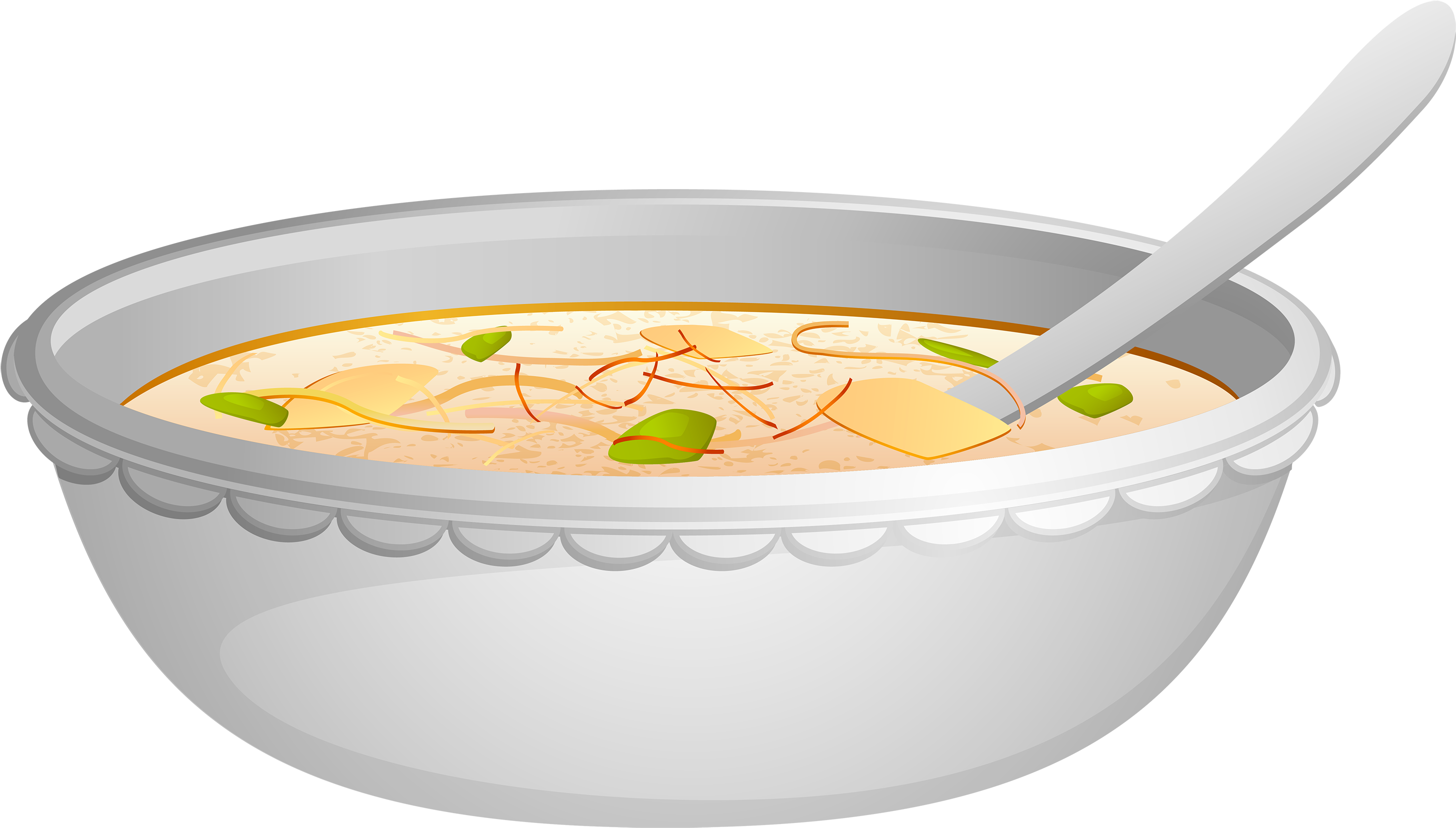 Salad Clipart Soup And Salad - Soup Clipart Png (3000x1744)