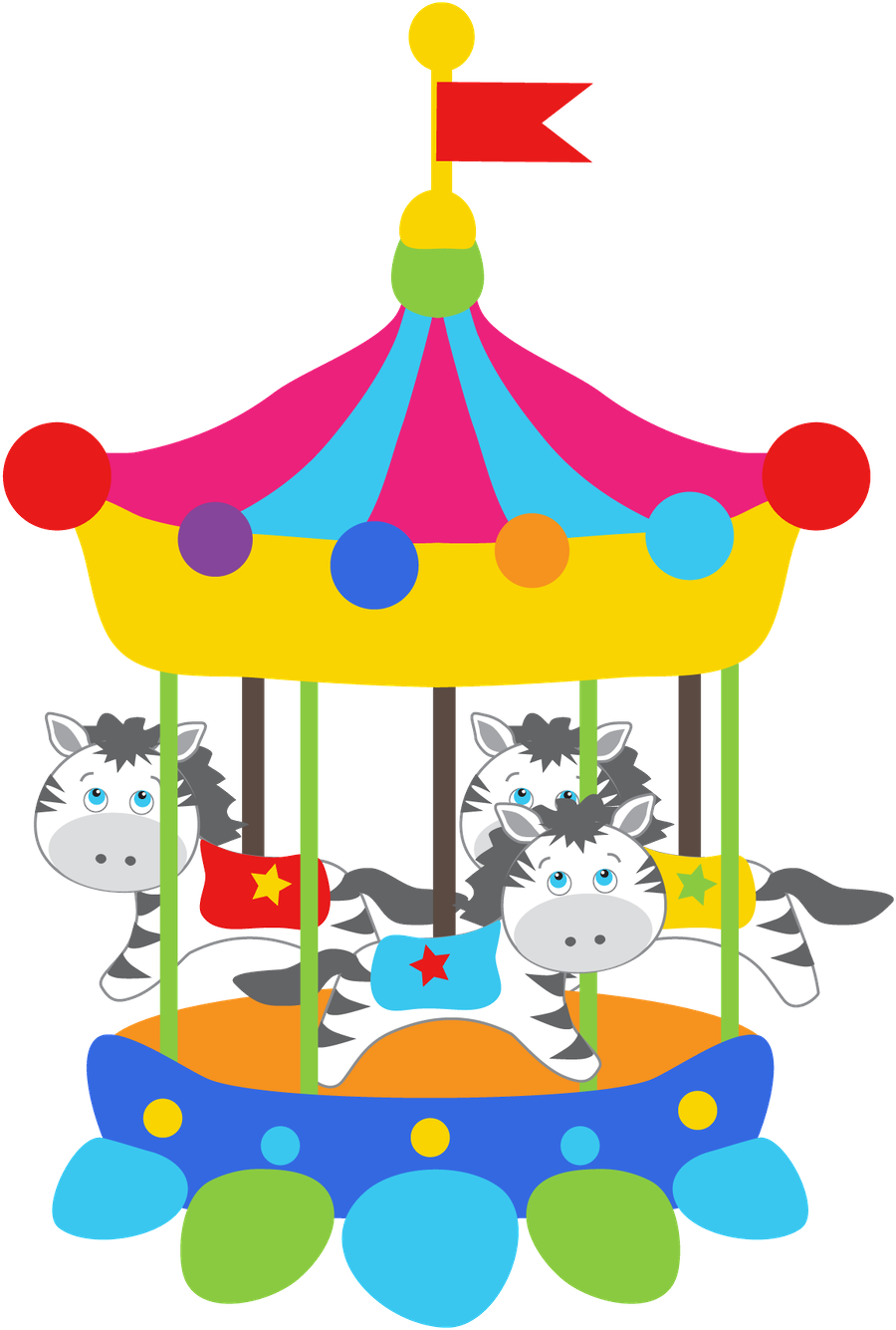 Clipart Animals Circus Circus4 - Minus Com Circo (900x1335)