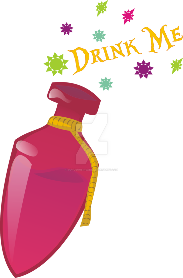 Little Potion Bottle By Gorgeousinsane Eat Me Drink Me Tags 727x1099 Png Clipart Download