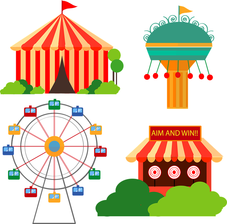Amusement Rides Cliparts - Karnaval Kartun (732x720)
