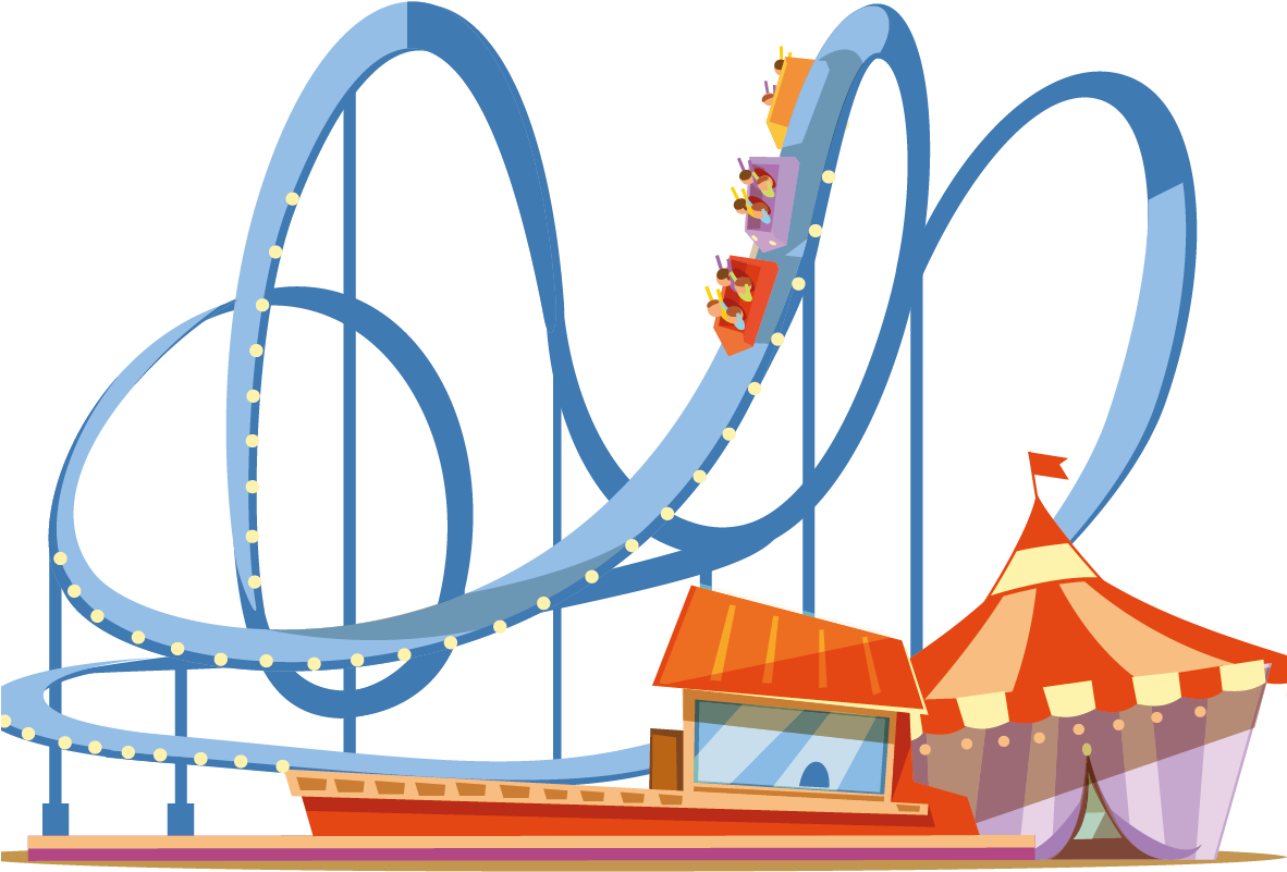 Coney Island Universal Orlando Amusement Park Roller - Amusement Park Vector Png (1181x1181)