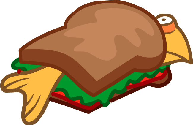 Sandwich Fish Cp - Club Penguin Sandwich (650x421)