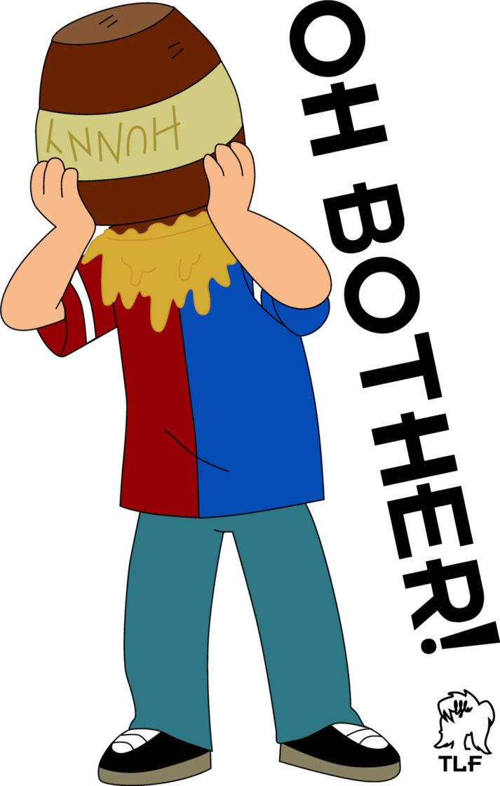 Fry Got His Head Stuck In A Pot Of Honey By Tastes - Head Stuck In Pot (1024x1608)