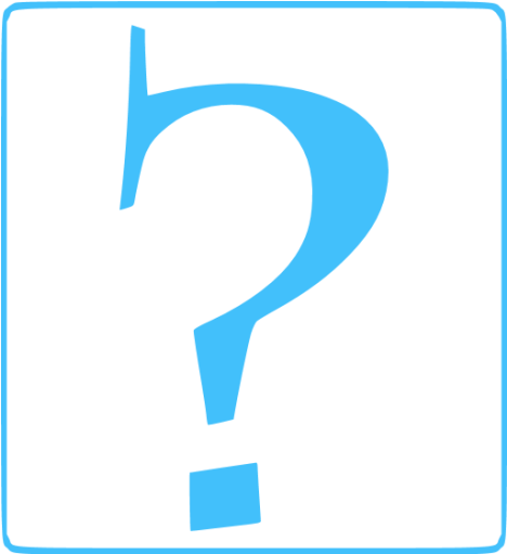 Caribbean Blue Question Mark 11 Icon - Caribbean Blue Question Mark 11 Icon (512x512)