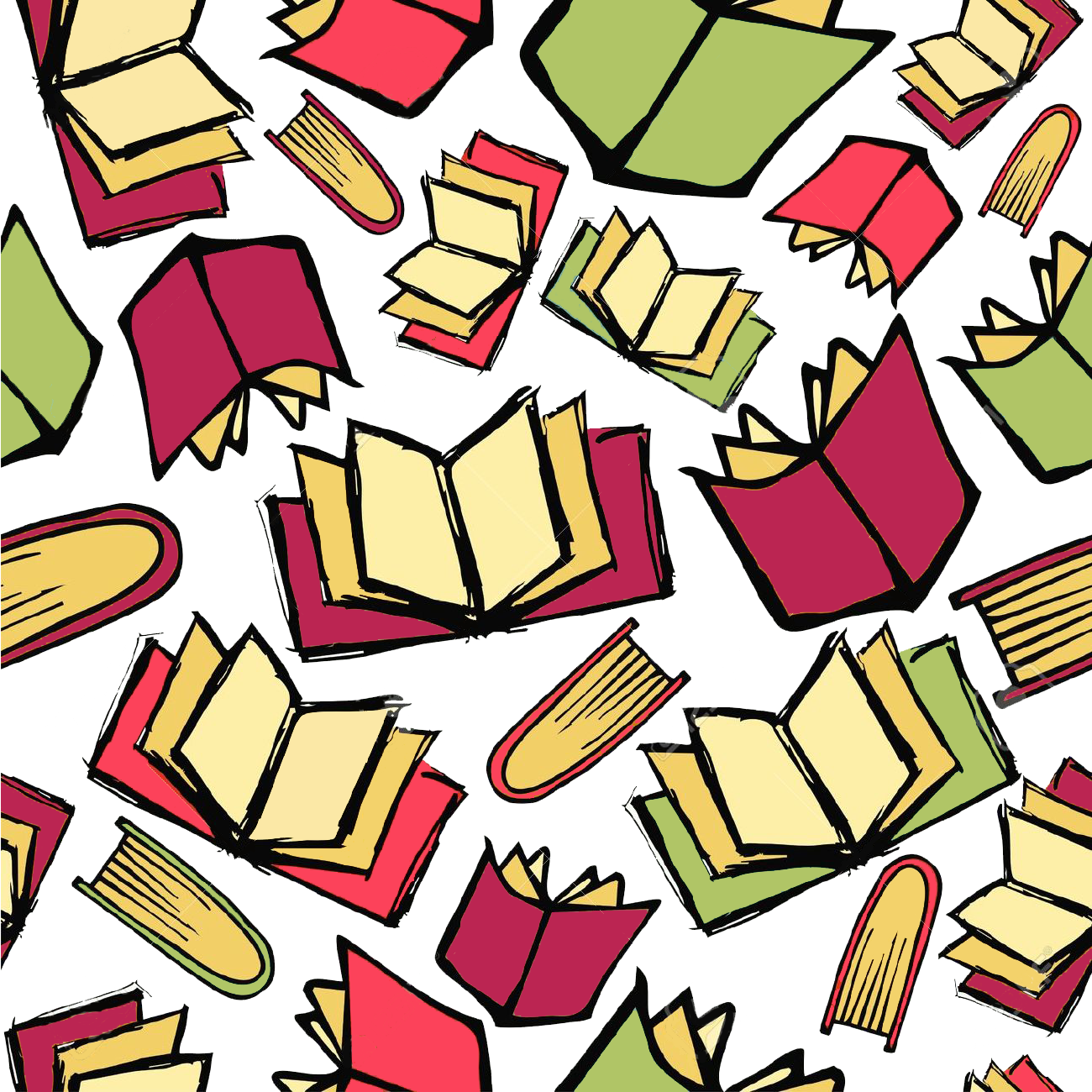Take A Break And Focus - Books Background Clipart (1300x1300)