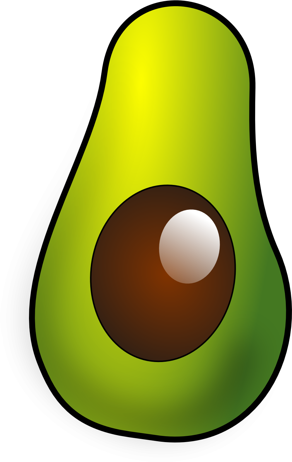 Avocado Clipart Full - Clip Art (1969x1872)
