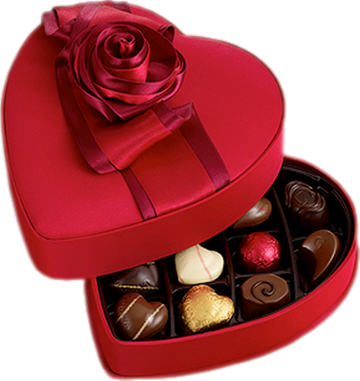 Chocolats De La St Valentin - Boite De Chocolat St Valentin (520x550)