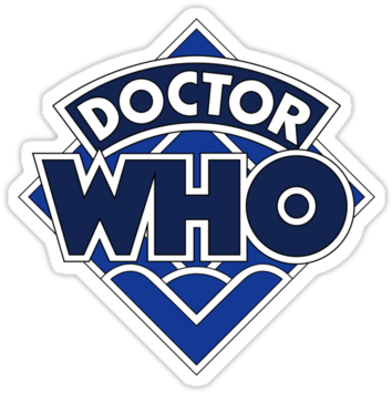 "4th Doctor Logo" Stickers By K9design - Doctor Who 1993 Logo (375x360)