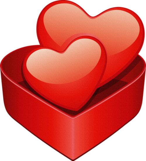 Boite Coeur Png - Valentine's Day (500x550)