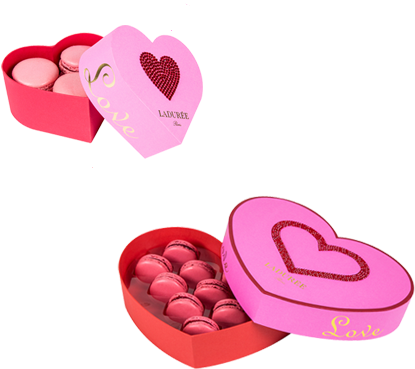 Boites Coeur Laduree - Macaron Coeur Laduree (495x430)