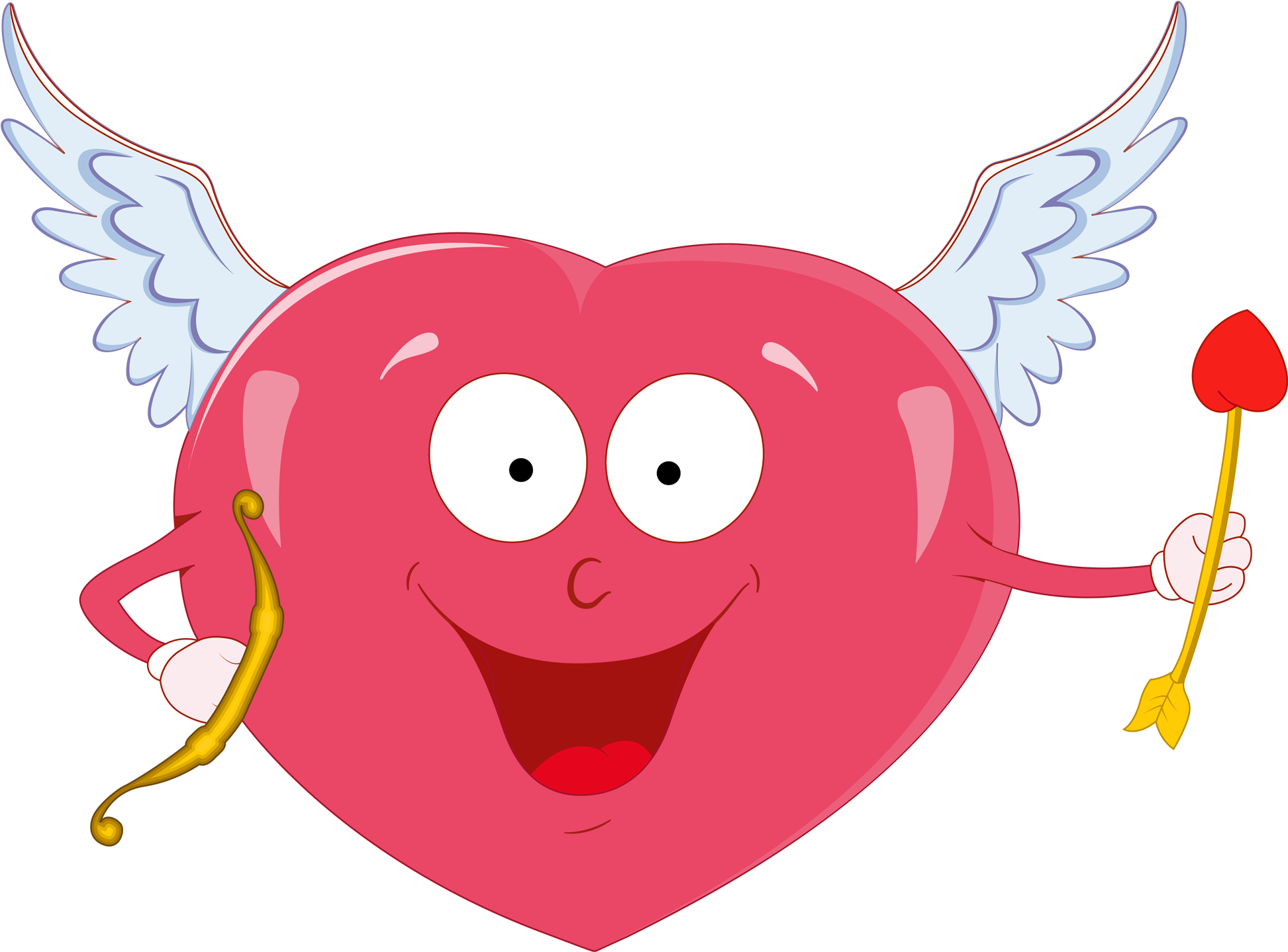 Valentine Heart With Cupid Bow Png Clipart - Frase Para Hombres Mentirosos (2000x1487)