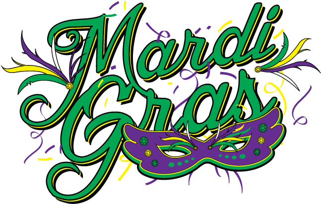 Mardi Gras Mask New Orleans Fat Tuesday Bourbon St - Calligraphy (700x691)