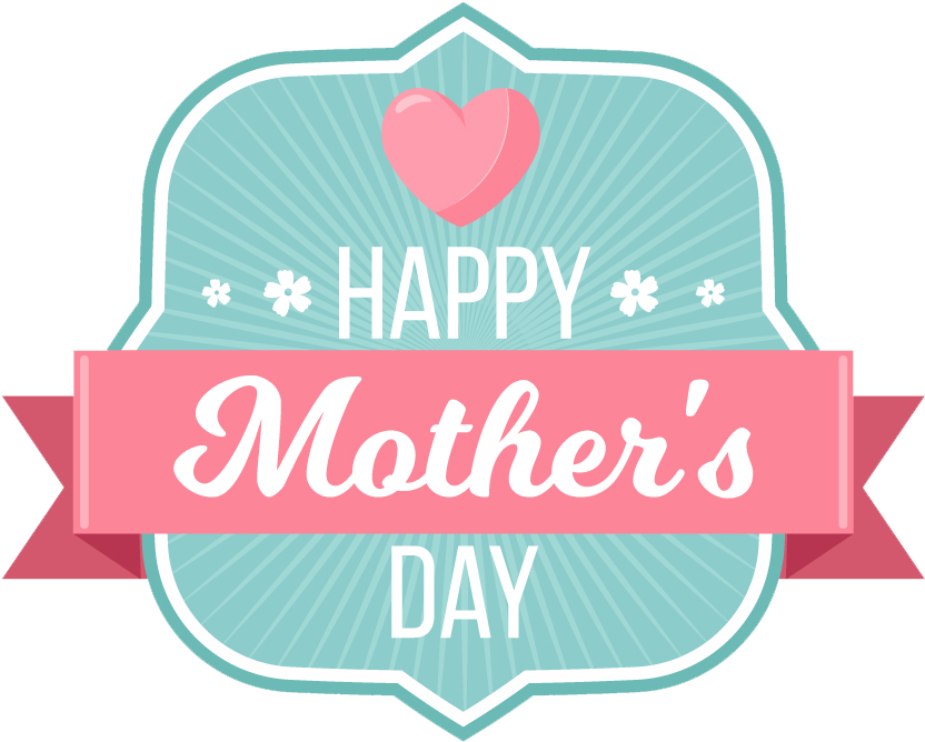 Download Mother Day Badge Collection Free Png And Vector - Happy Mothers Day Heart (881x788)