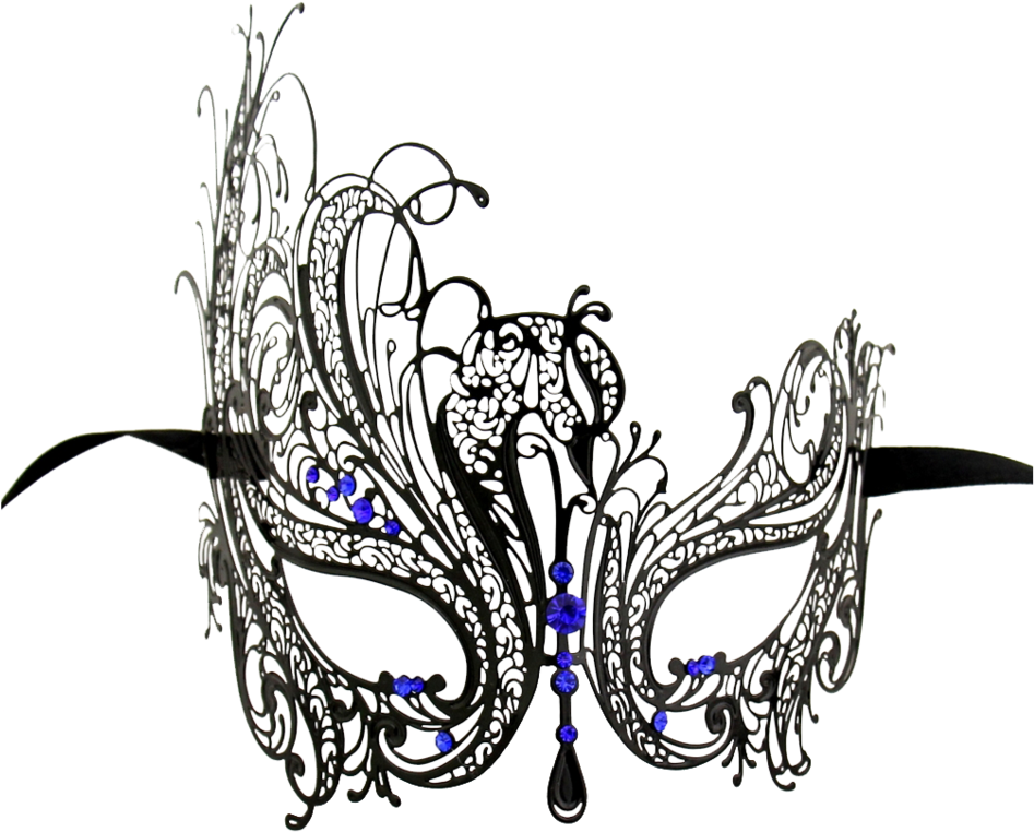 Black Series Swan Metal Filigree Laser Cut Womens Masquerade - Women's Swan Metal Filigree Laser Cut Venetian Masquerade (1024x833)